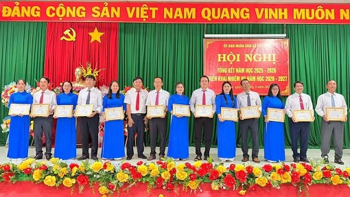 XÃ TÂY SƠN TỔNG KẾT NĂM HỌC 2025–2026, GHI NHẬN NHỮNG NỖ LỰC TRONG CÔNG TÁC DẠY VÀ HỌC